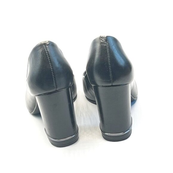 Tristan black leather patent cap to heels Sz 38 - Picture 3 of 12